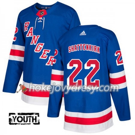 Dětské Hokejový Dres New York Rangers Kevin Shattenkirk 22 Adidas 2017-2018 Modrá Authentic